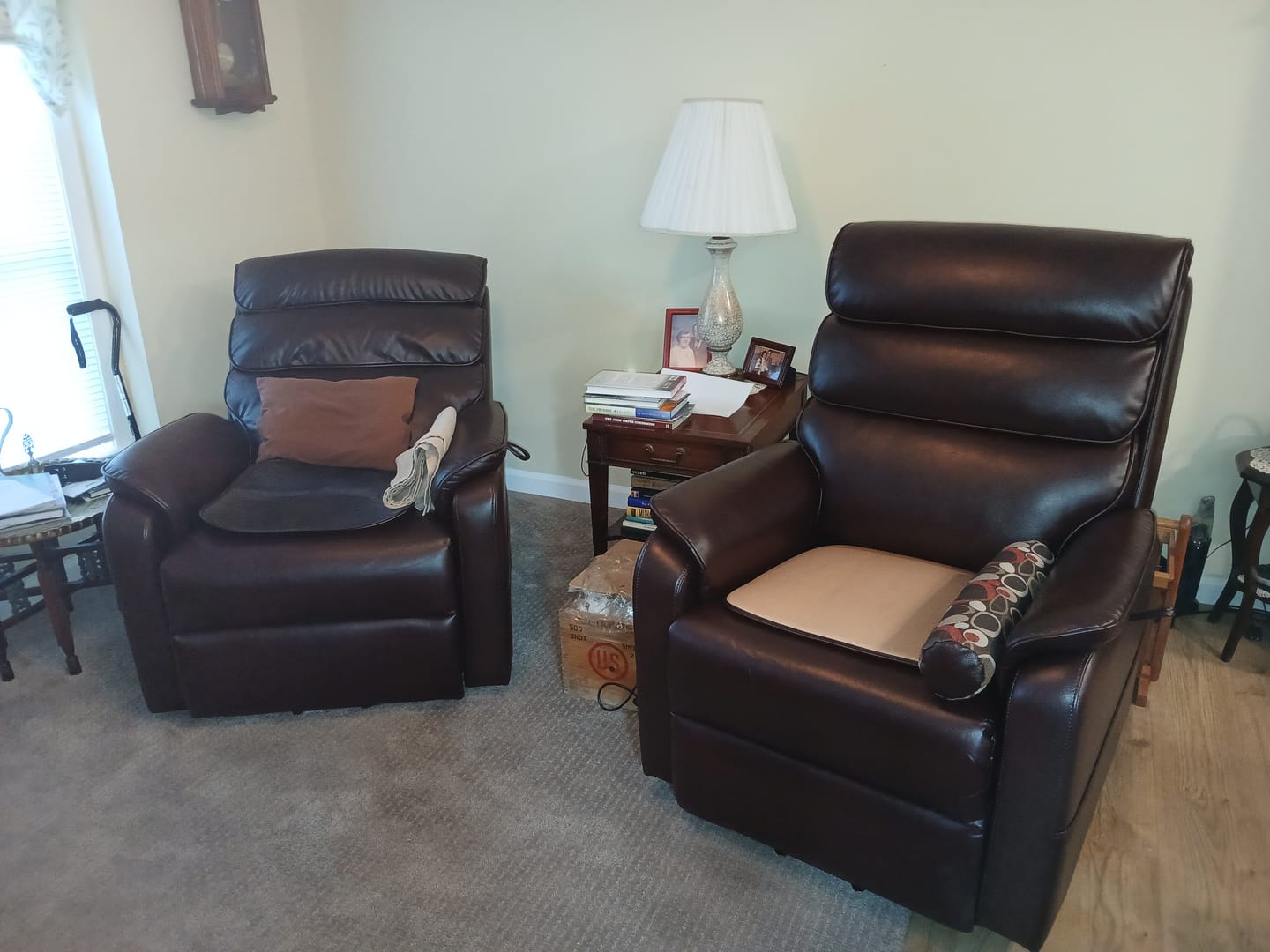 Customer photo review of 9188 Power Lift Recliner – Dual Motor, Lay Flat, Heat & Massage