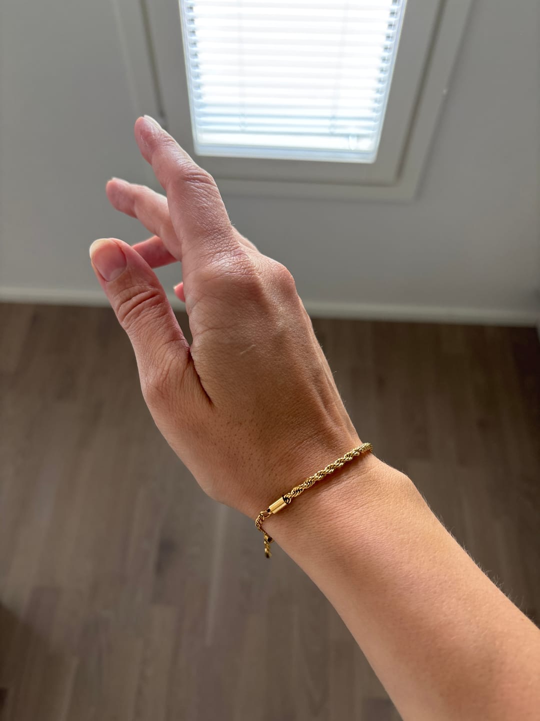 Customer photo review of Twisted 18K Gold Bracelet