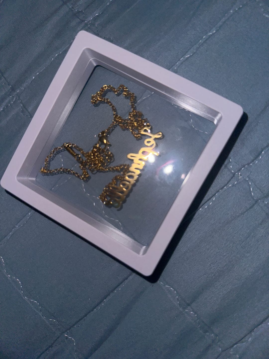 Customer photo review of Custom Name Necklace