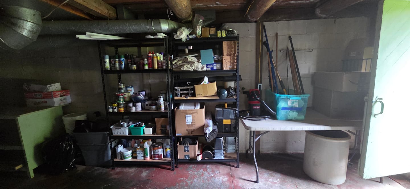 Customer photo review of REIBII 35.5"W Garage Storage Shelves, 5-Tier Metal Shelving Unit with 2020 LBS Capacity, Adjustable Storage Rack for Pantry, Closet, Basement & Utility Room
