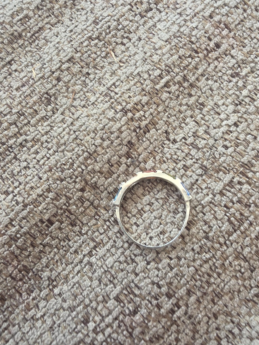 Customer photo review of Baguette Birthstone Ring