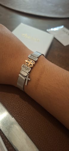 Customer photo review of Aura charm cross silver