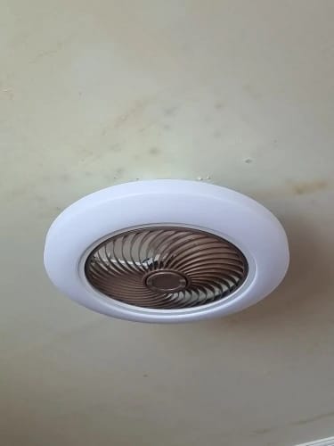 Customer photo review of Integrated LED Ceiling Fan Light, Bladeless Design With Remote Control