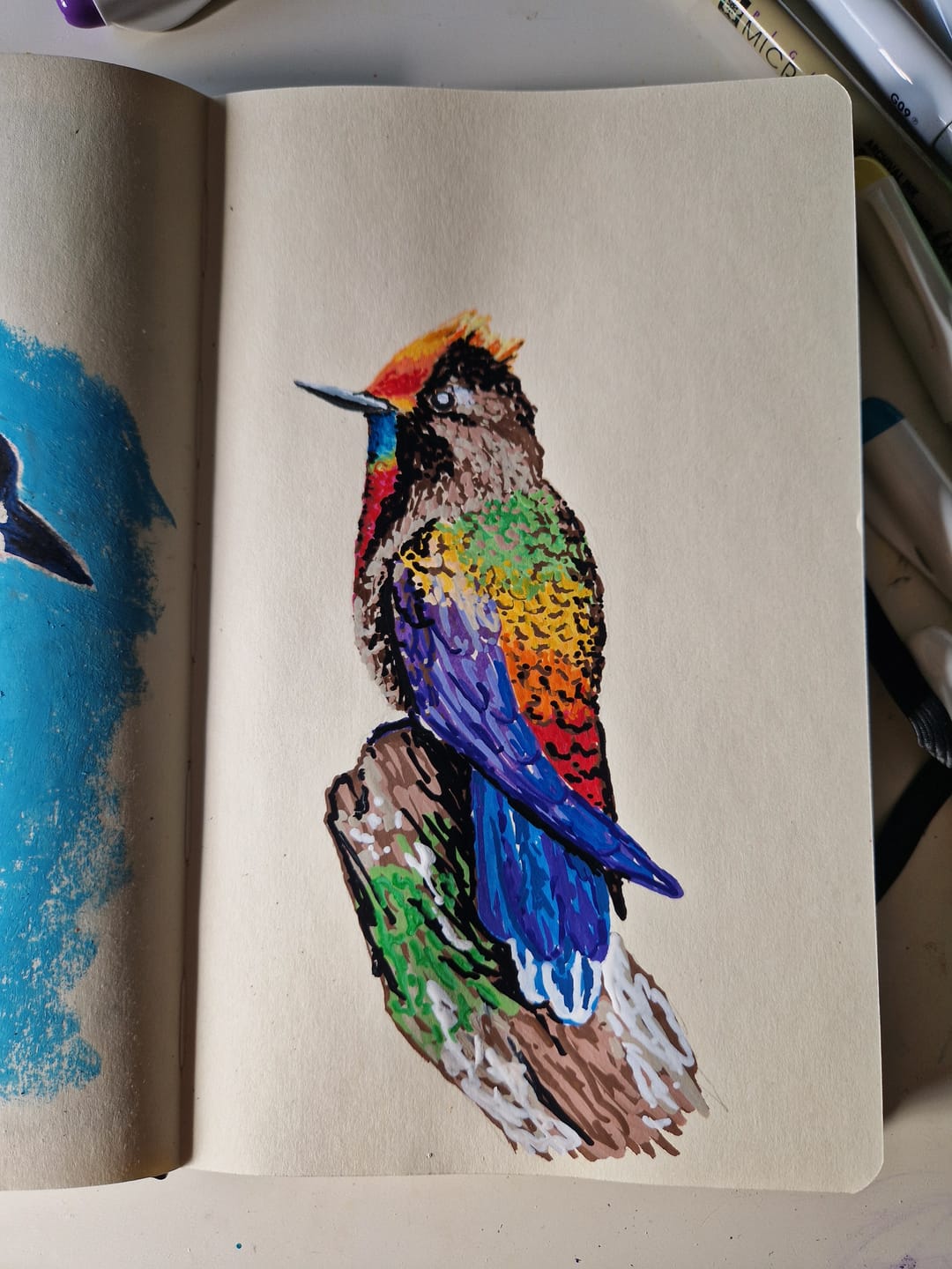 Customer photo review of Ohuhu Nahuku Direct-ink Acrylic Markers