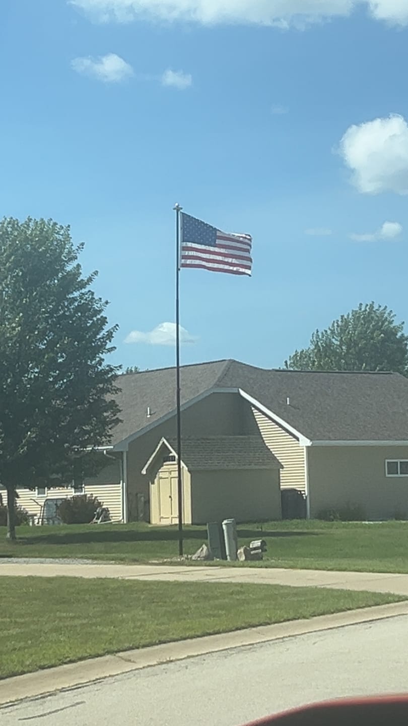 Customer photo review of 4' x 6' American Flag