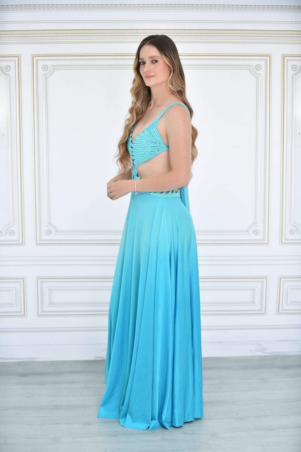 Customer photo review of Vestido Wings Turquoise