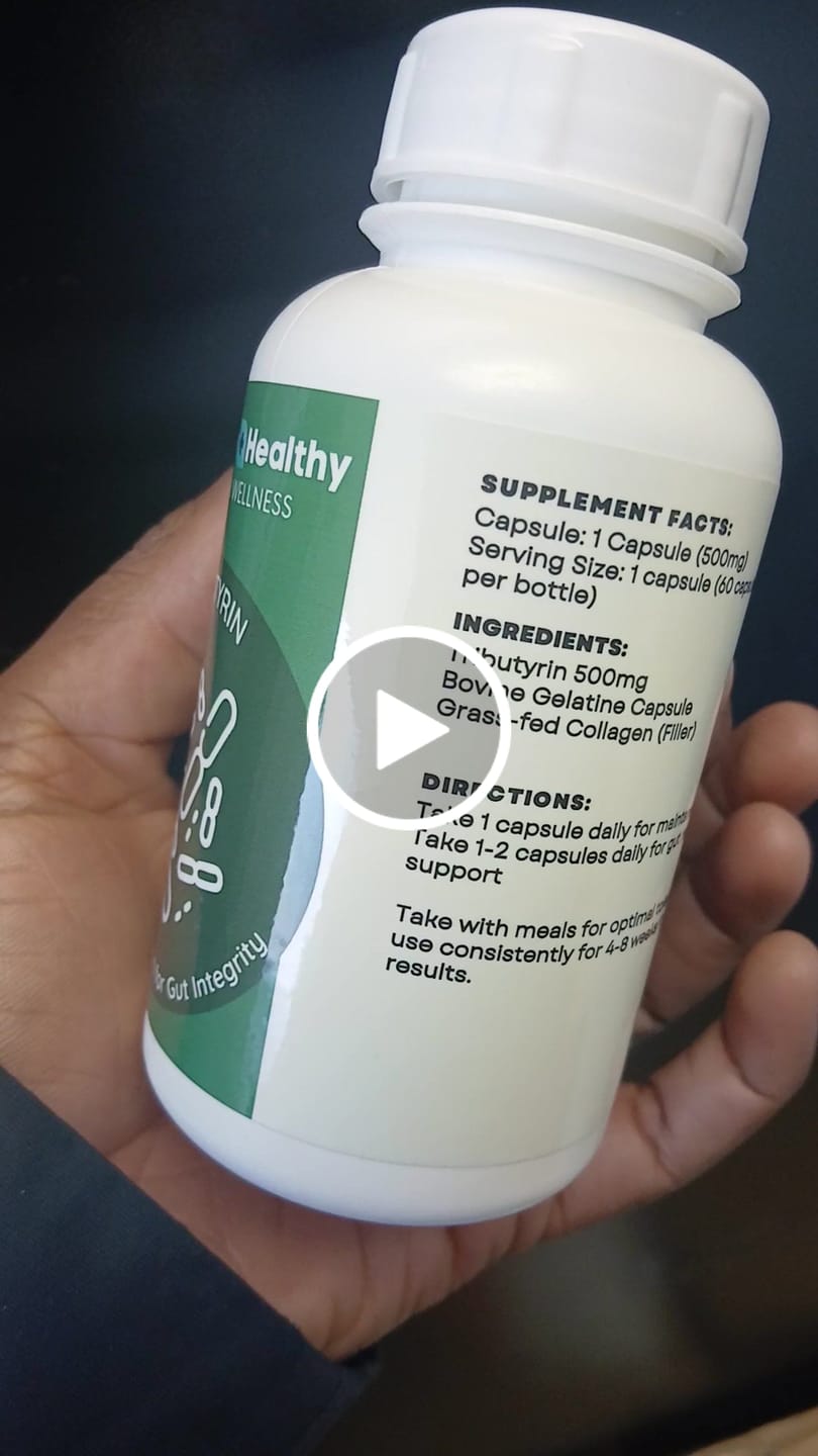 Customer video review of Tributyrin- Butyrate Support for Gut Integrity