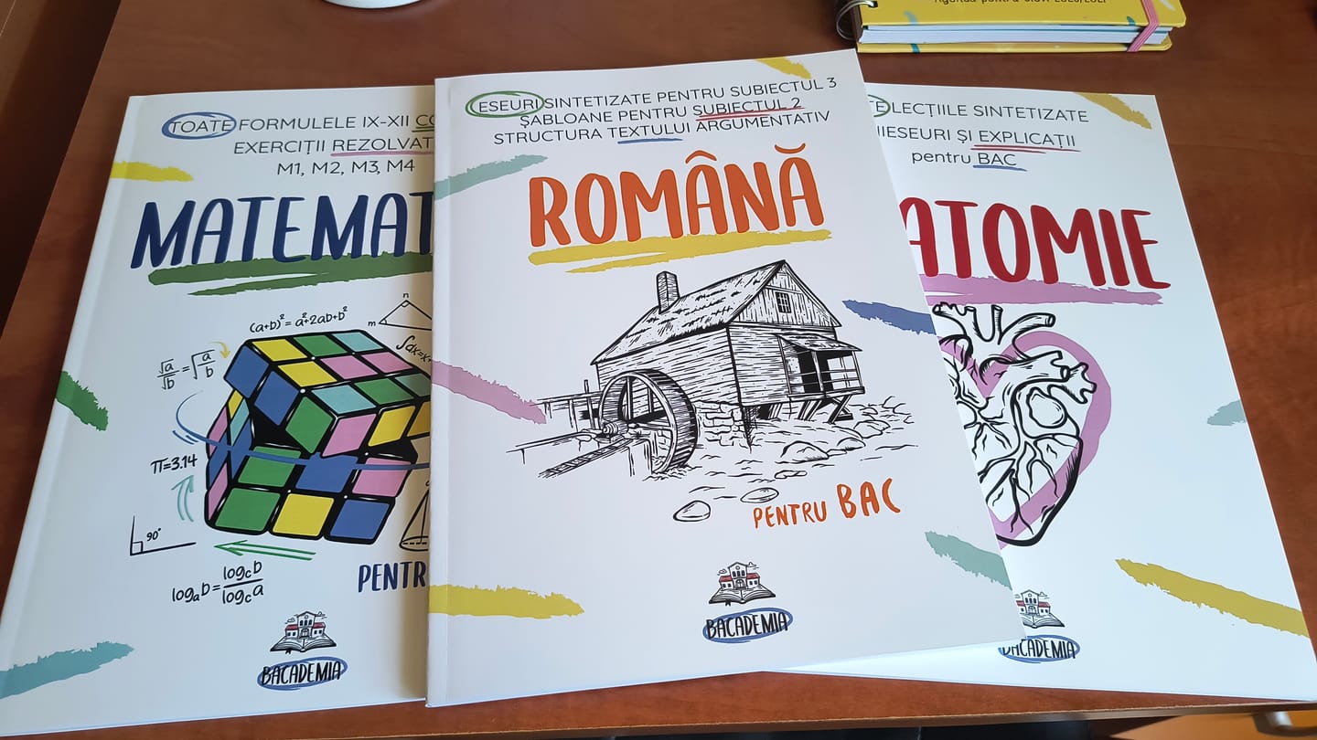 Customer photo review of Pachet Bacalaureat (Română + Matematică + Anatomie clasele XI-XII) Bacademia