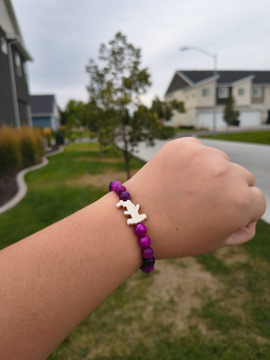 Customer photo review of The Shark Week Bracelet
