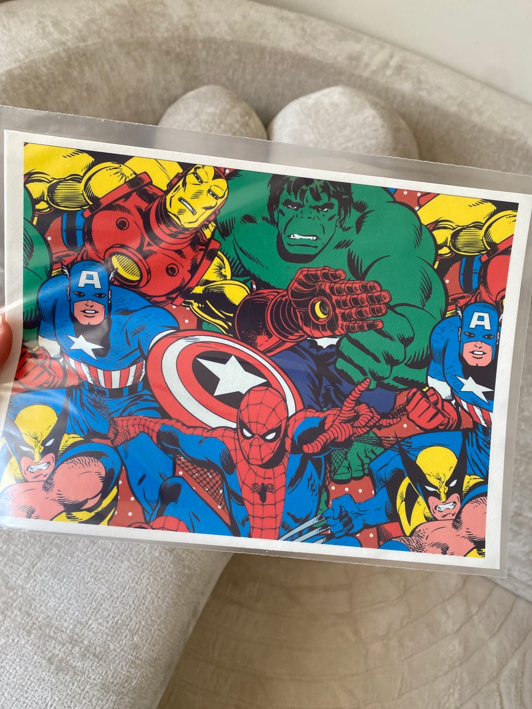 Customer photo review of Superhero Marvel Avengers - Edible Icing Cake Wrap