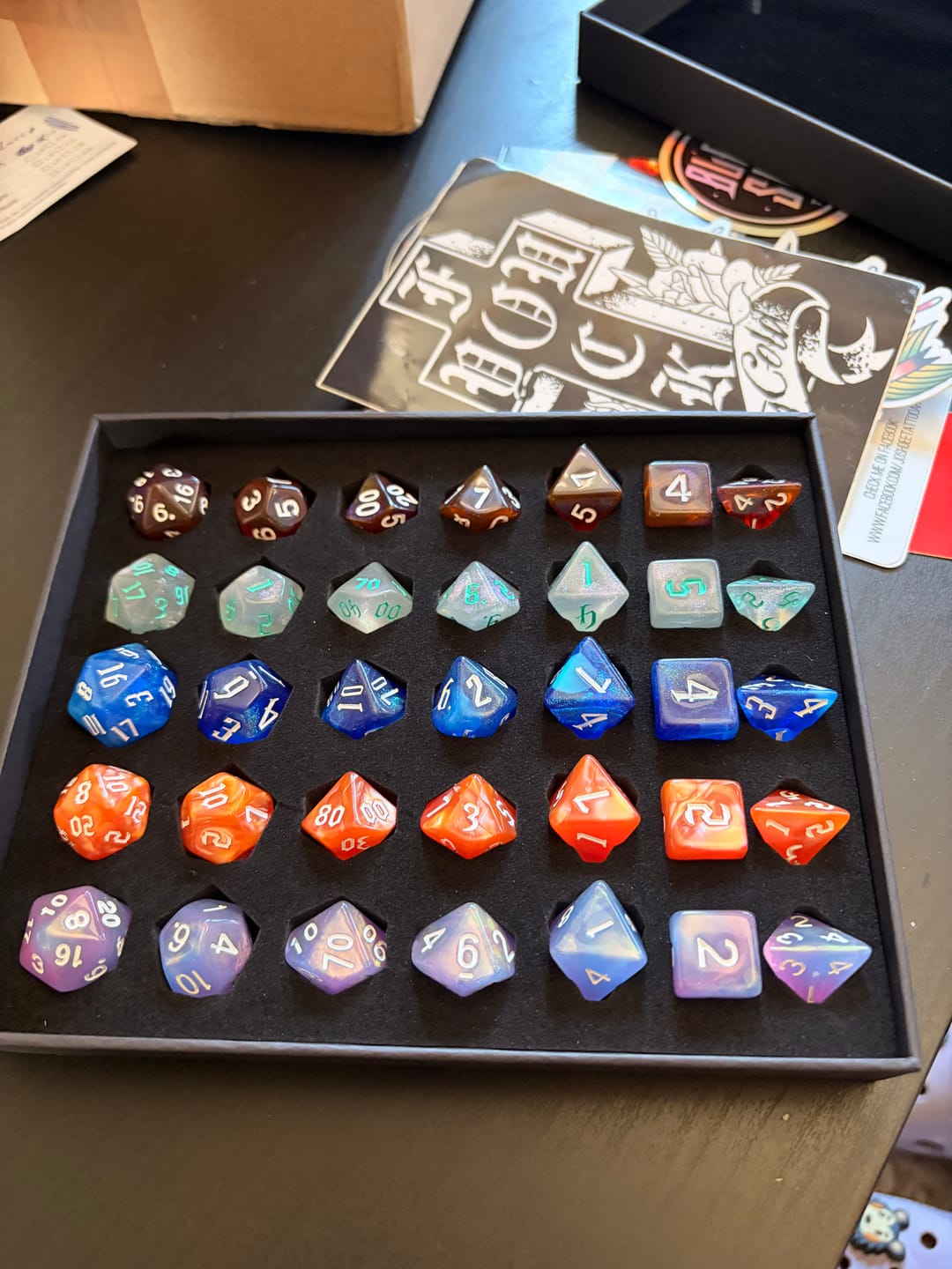 Customer photo review of Mystery Packs (Acryl, Resin, Metall)