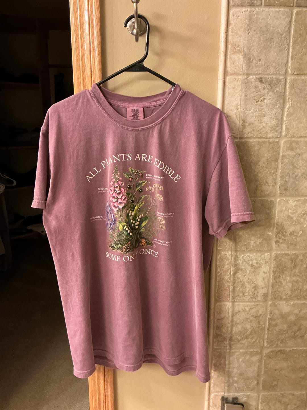 Customer photo review of All Plants Are Edible T-Shirt