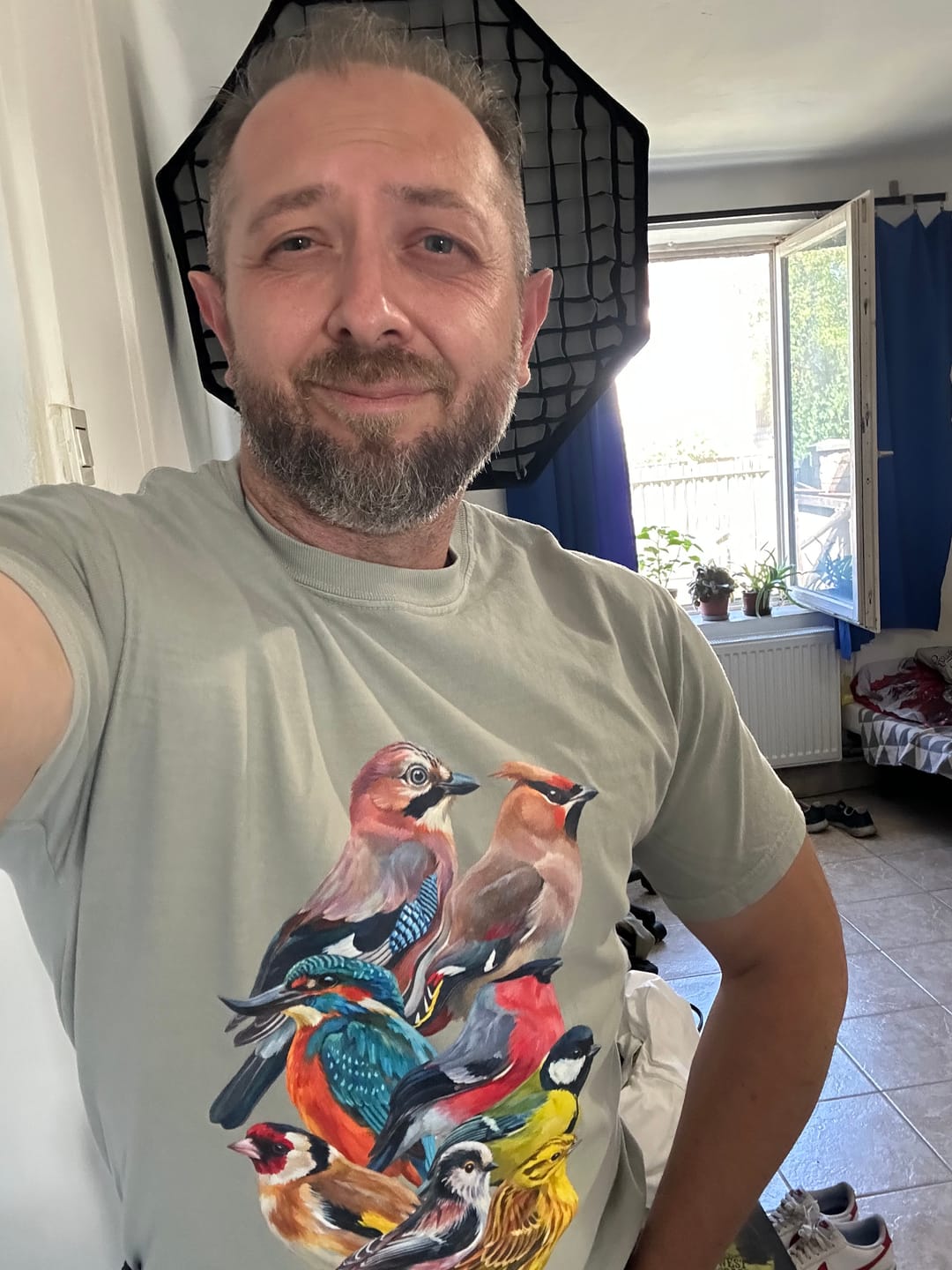 Customer photo review of Garden Birds Of Britain Comfort Colors® Tee