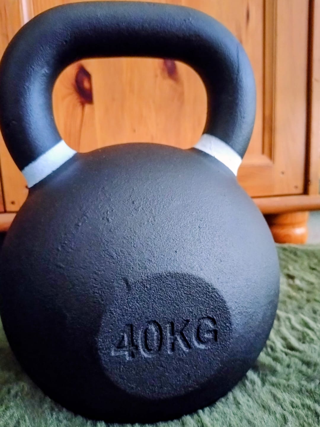 Customer photo review of Strength Shop Cast Iron Kettlebells - Single Mould, Powder Coated, 4-64KG