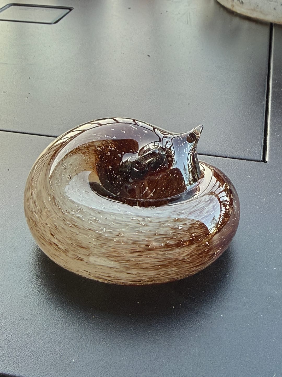 Customer photo review of Sleeping Cat with Infused Cremation Ashes