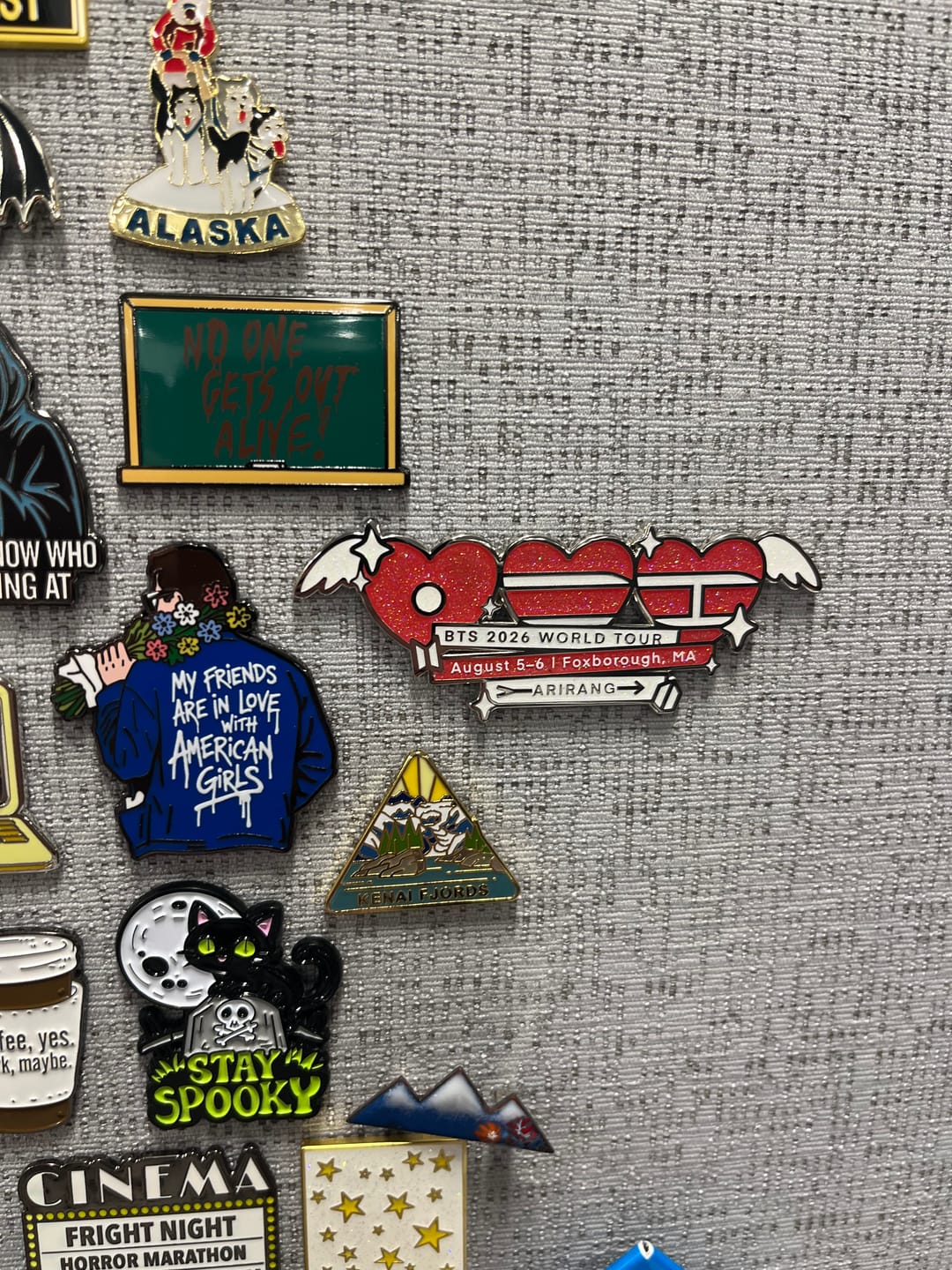 Customer photo review of BTS 2026 City Tour Pin