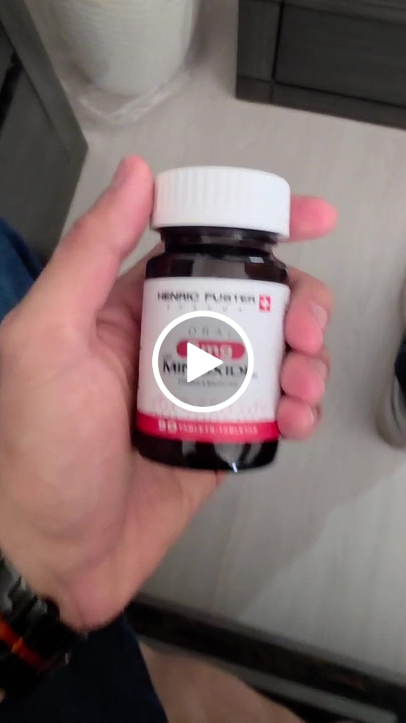 Customer video review of Minoxidil 5 mg con 90 tabletas para 3 meses de tratamiento