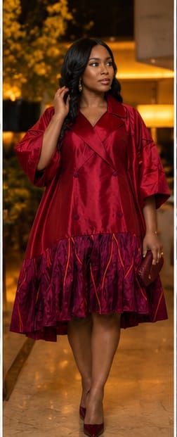 Customer photo review of The Boardroom Muse Dress