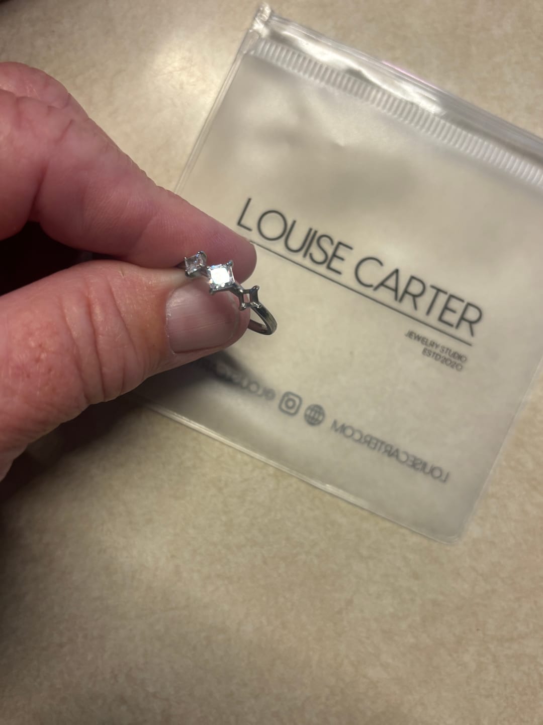 Customer photo review of Treasure Birthstone Ring (Bundle)
