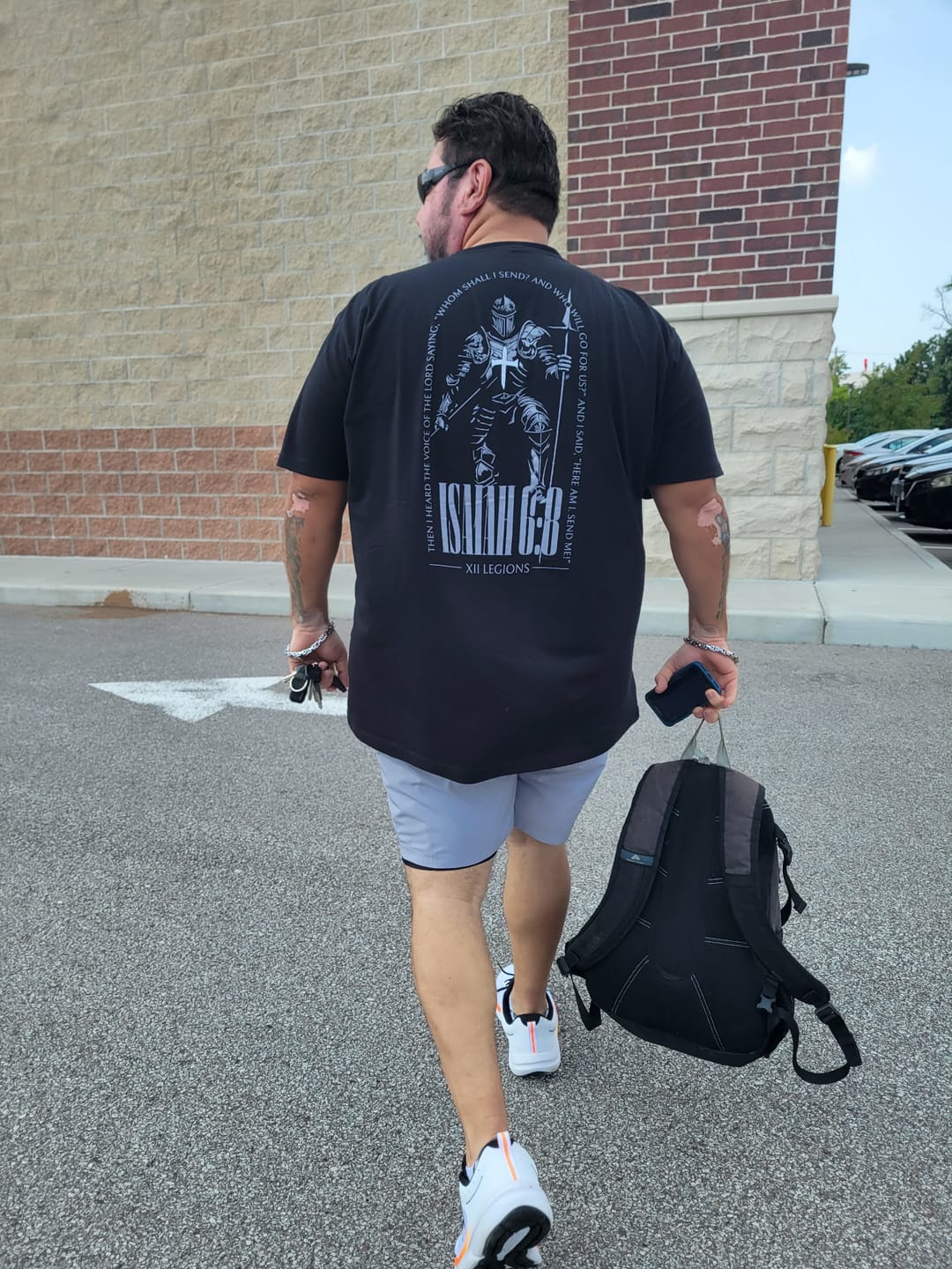 Customer photo review of ISAIAH 6:8 T-shirt