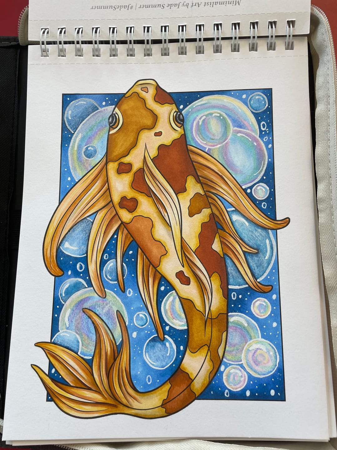 Customer photo review of Ohuhu x Jade Summer Alcohol Markers & Coloring Book Set, 47 Colors + 1 Colorless Blender, Honolulu B, Brush & Fine Dual Tips