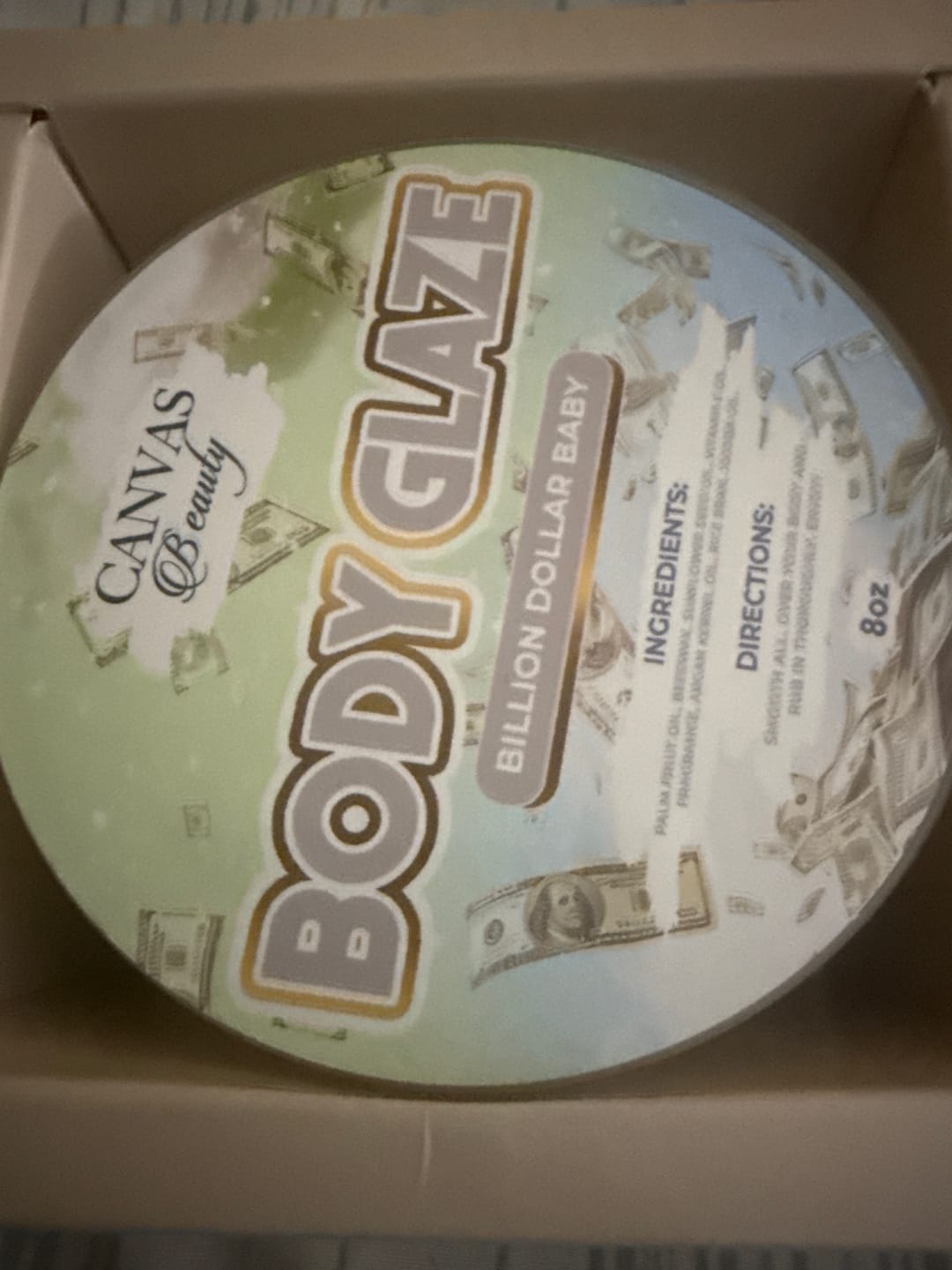 Customer photo review of BODY GLAZE: BILLION DOLLAR BABY
