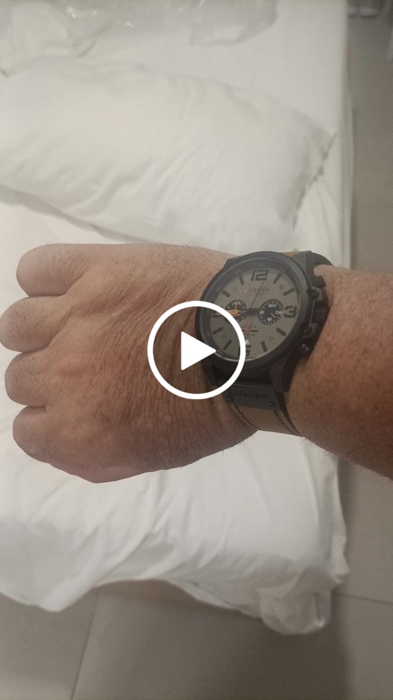 Customer video review of Curren Sofia® orologio uomo pelle