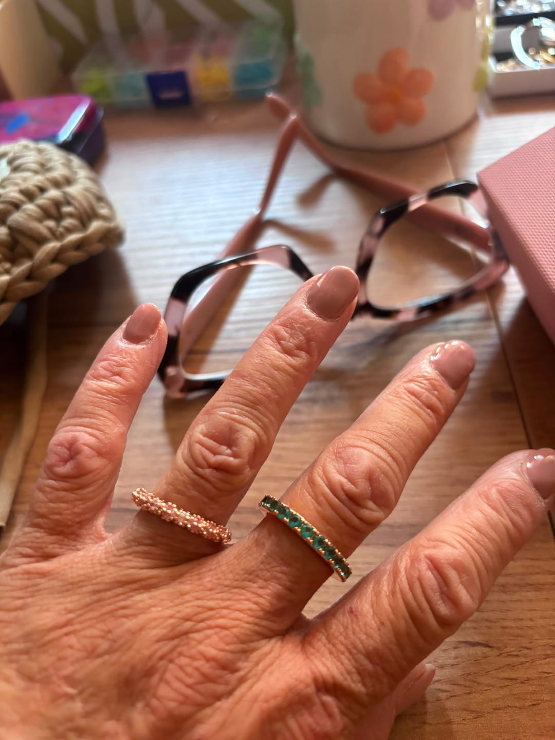 Customer photo review of Anello Veretta con Cubic Zirconia