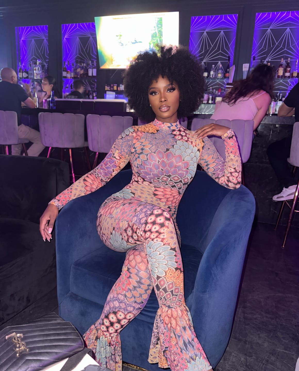 Customer photo review of Boho Petal Ruffle Catsuit