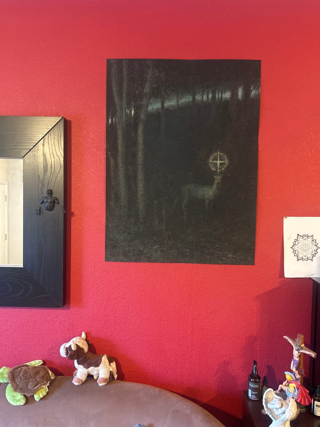 Customer photo review of The Vision of Saint Hubert | Franz von Stuck | 1890