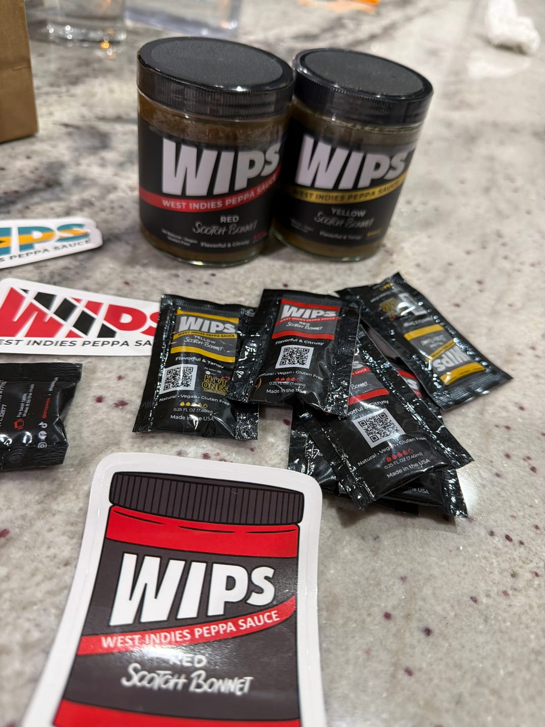 Customer photo review of WIPS Yellow Scotch Bonnet, Tangy Pepper Sauce