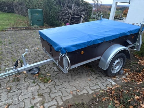 Customer photo review of Anhänger Flachplane 217 x 117 x 8 cm