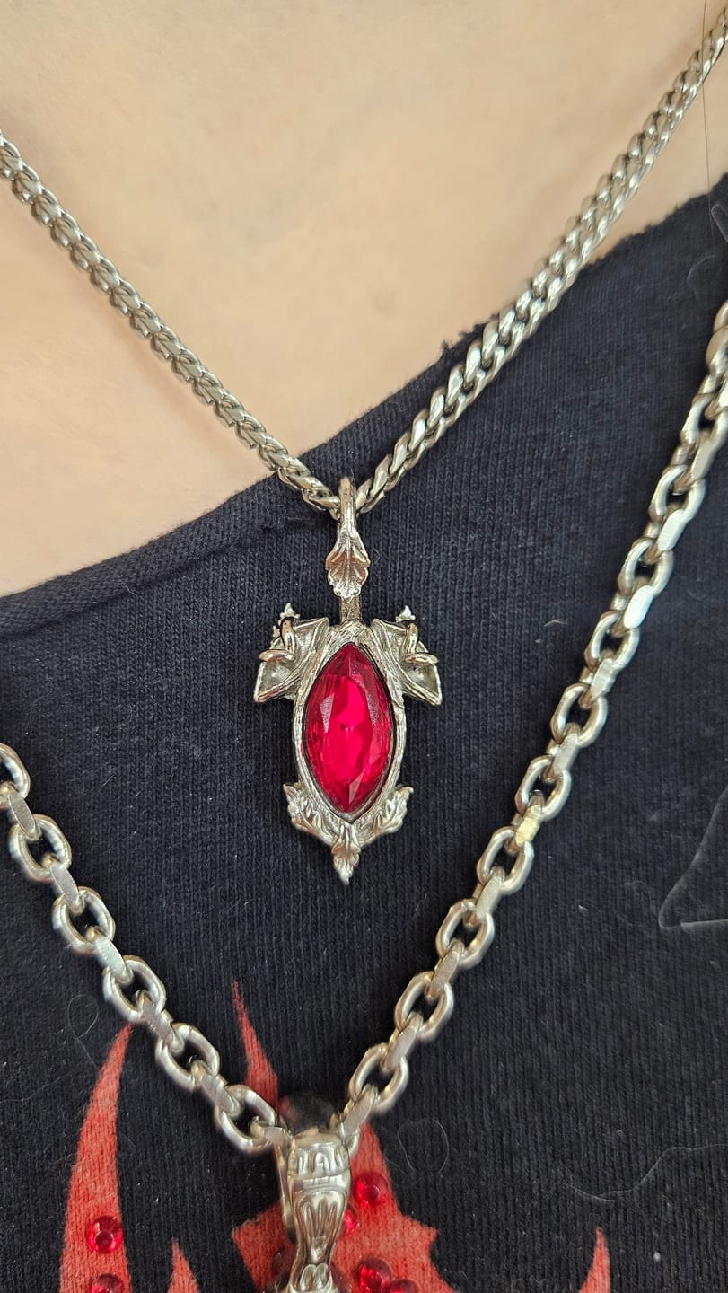 Customer photo review of BIRTHSTONE PENDANT