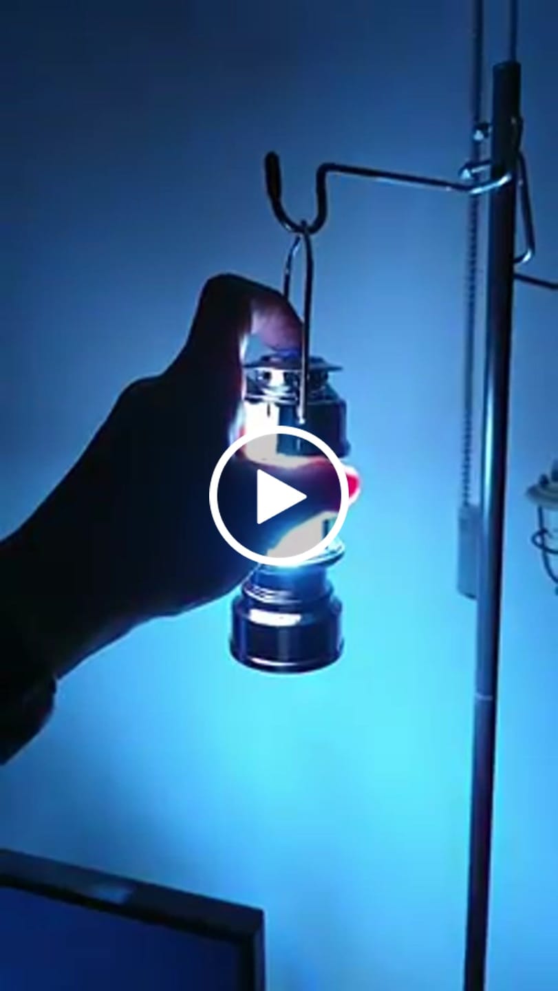 Customer video review of LED Emergency Handheld Lamp Portable Vintage Lantern Camping Tent Charger Outdoor Atmosphere Lighting