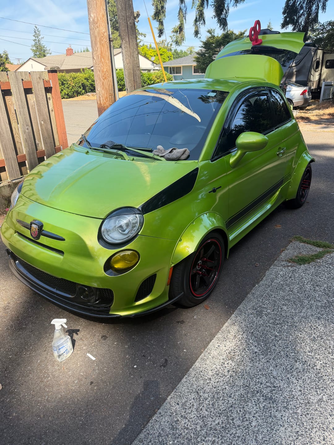 Customer photo review of Lime Zest Paint Basecoat