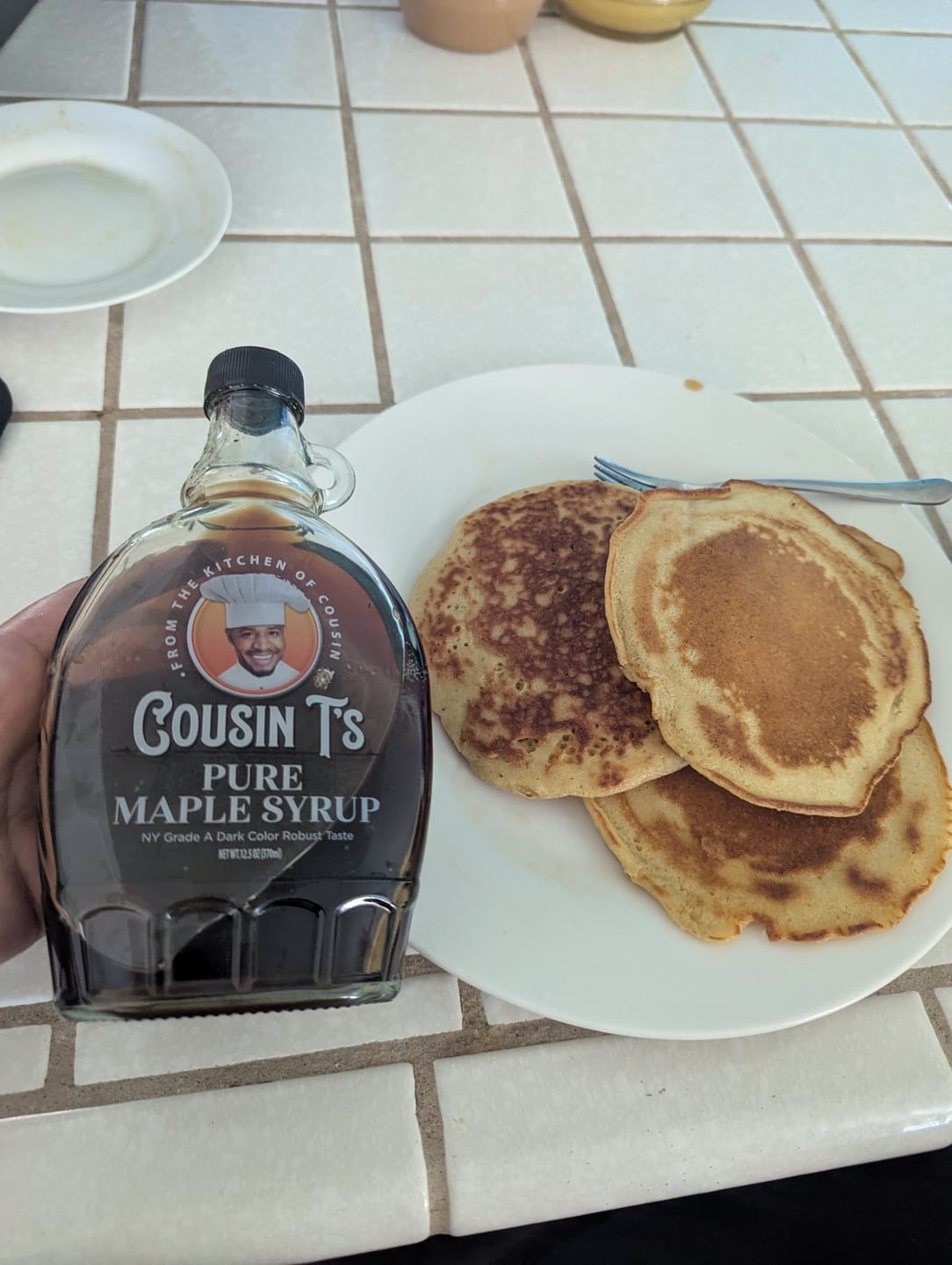 Customer photo review of Cousin T's Pure Maple Syrup