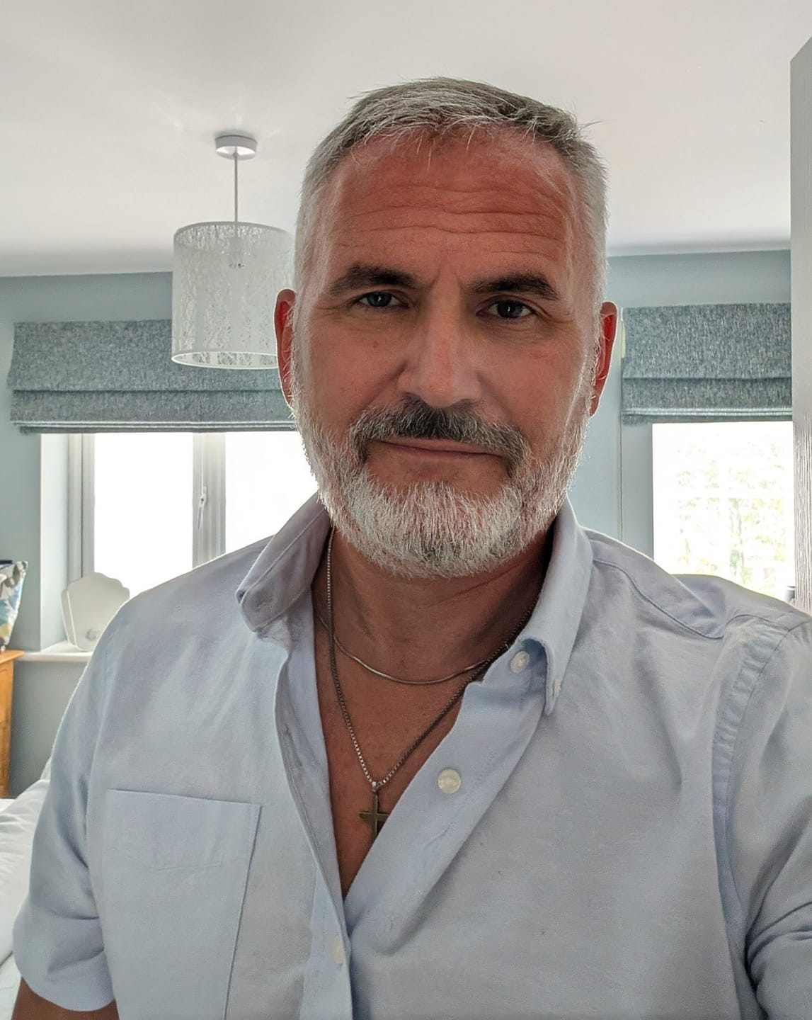 Customer photo review of Classic Cross Necklace Duo