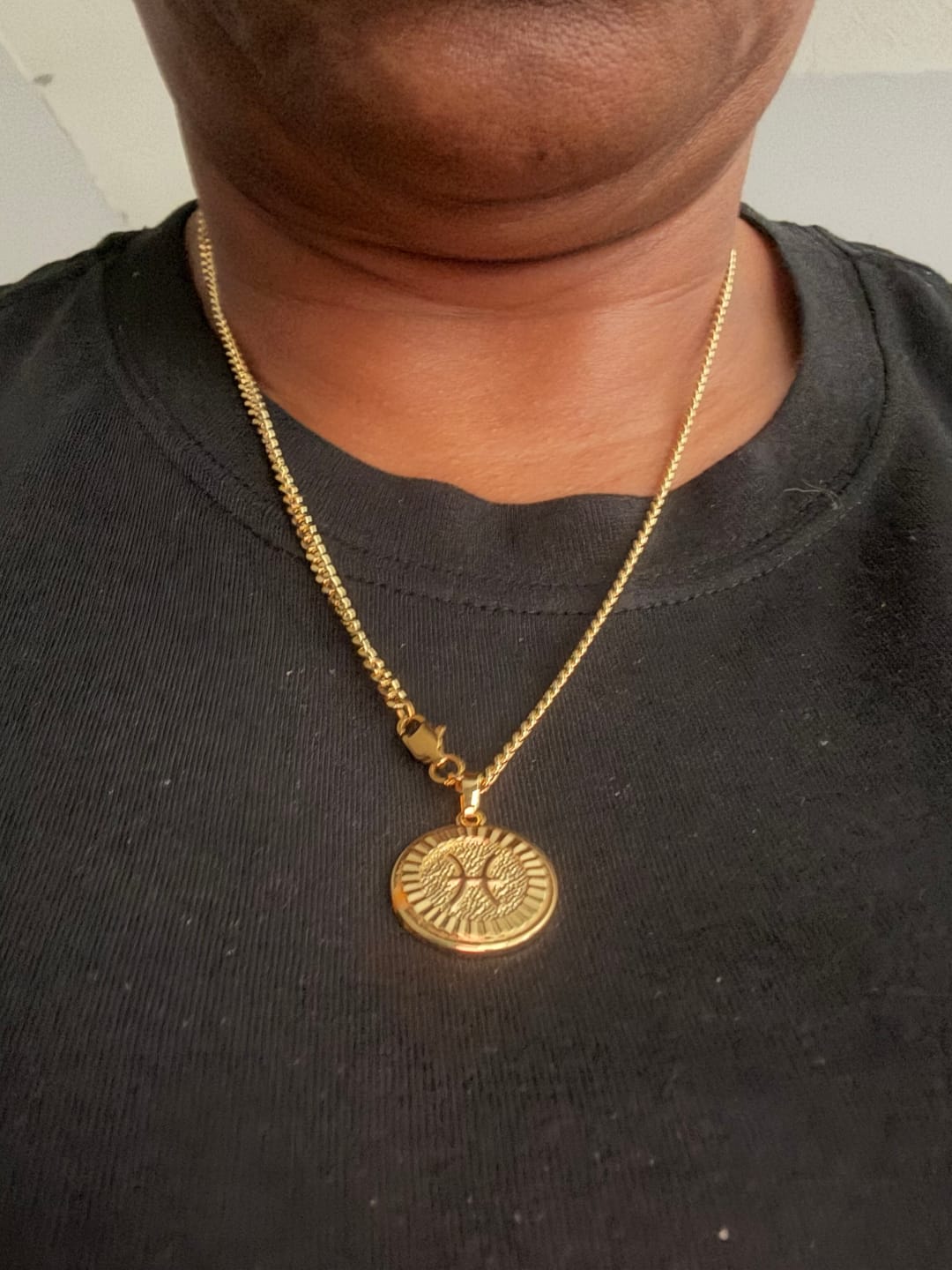 Customer photo review of Zodiac Necklace Gold