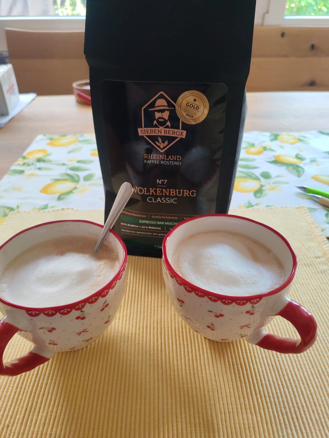 Customer photo review of N°7 Wolkenburg Classic – Zeitlose Eleganz – Espresso Bar Mischung