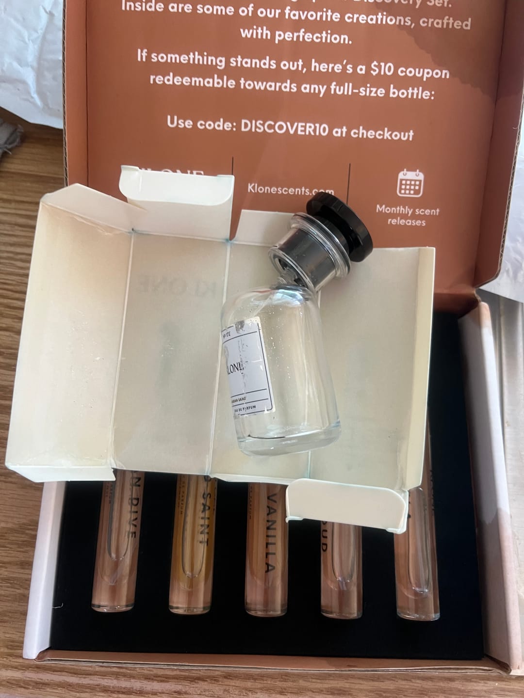 Customer photo review of Klone Scents Collection