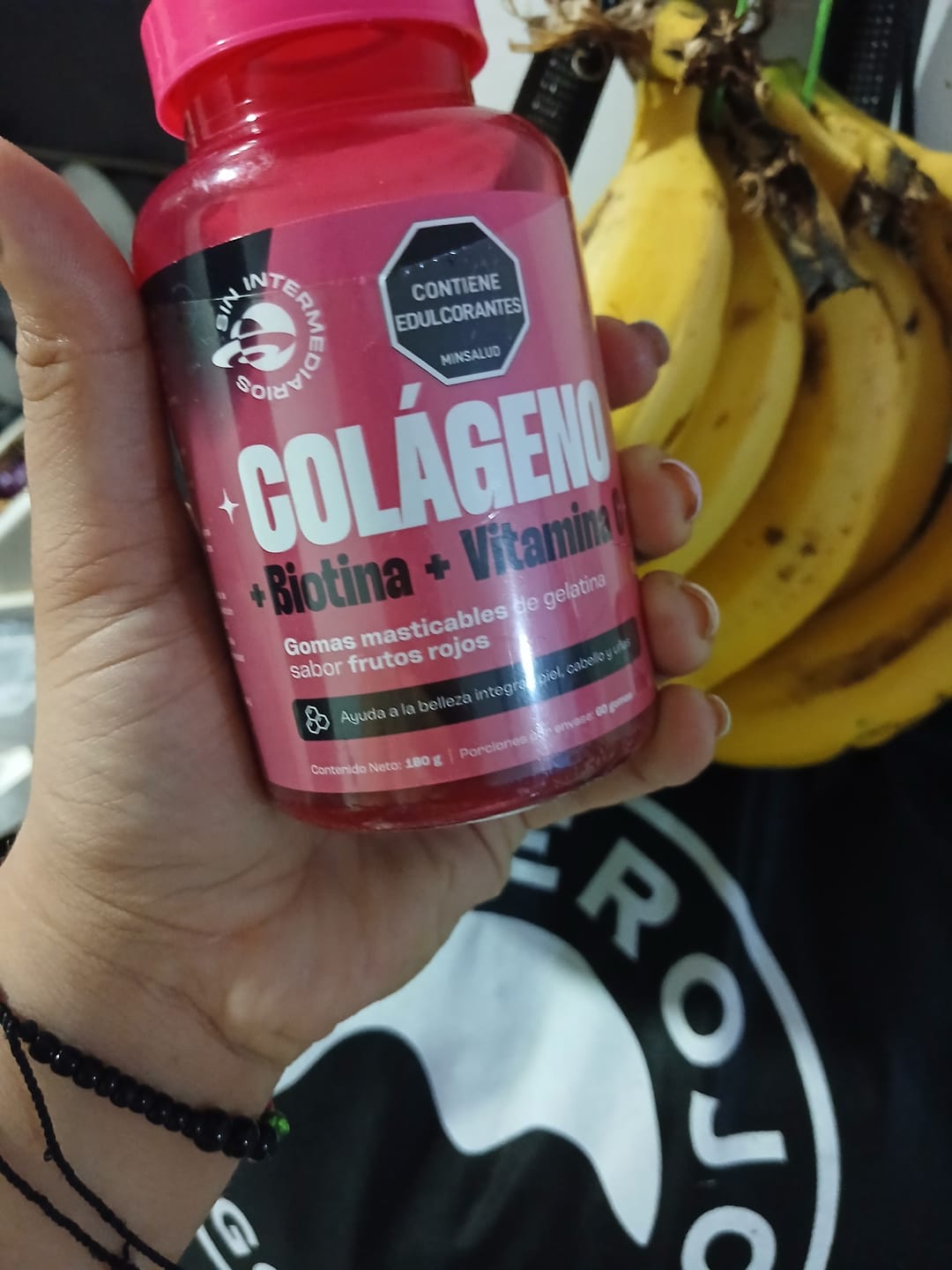 Customer photo review of Gomas con Colageno + Biotina + Vitamina C