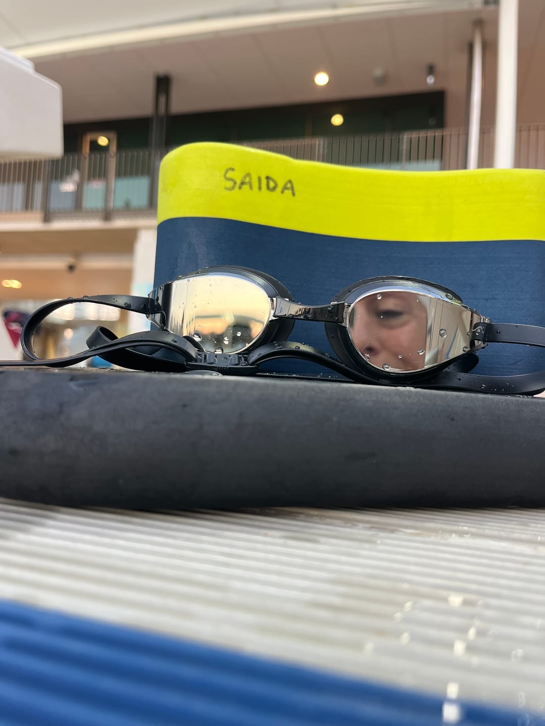 Customer photo review of NanoClear™ Strike Swim Goggles Tinted Mirror - (Black)