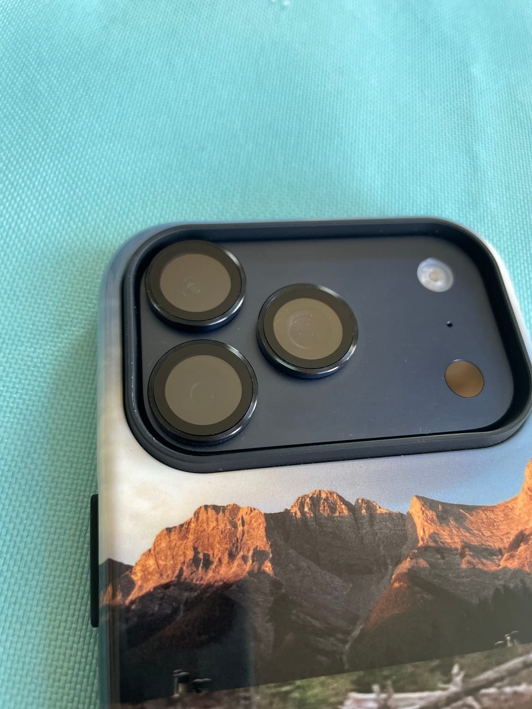 Customer photo review of Camera lens protector