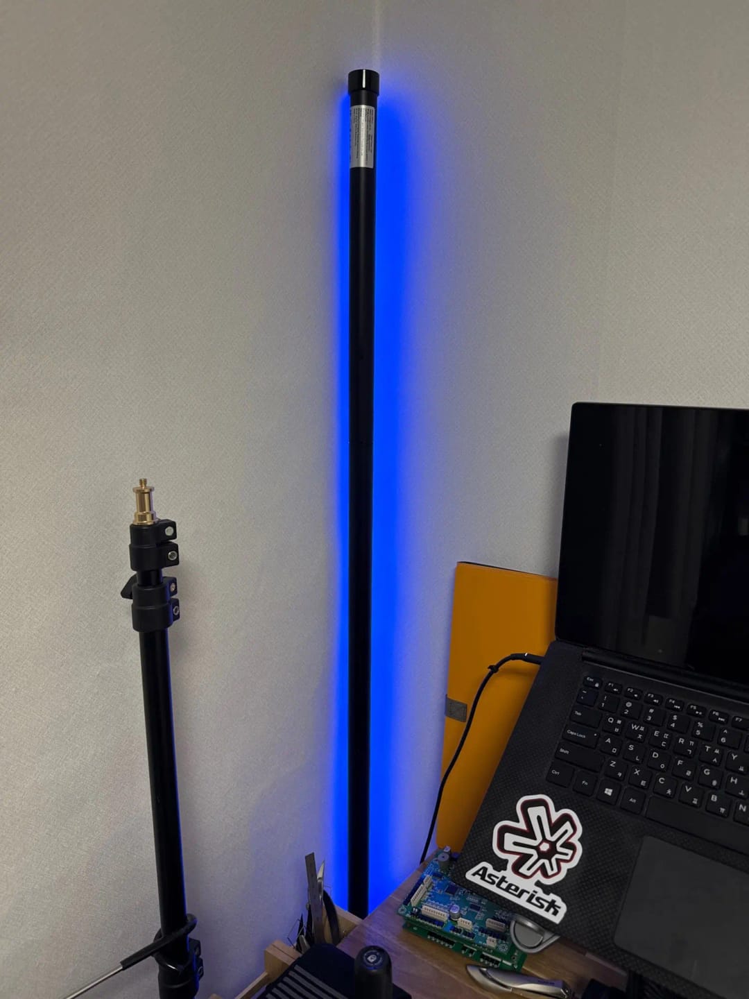 Customer photo review of Nordic Inspired Multicolor LED Floor Lamp With Remote Dimmer