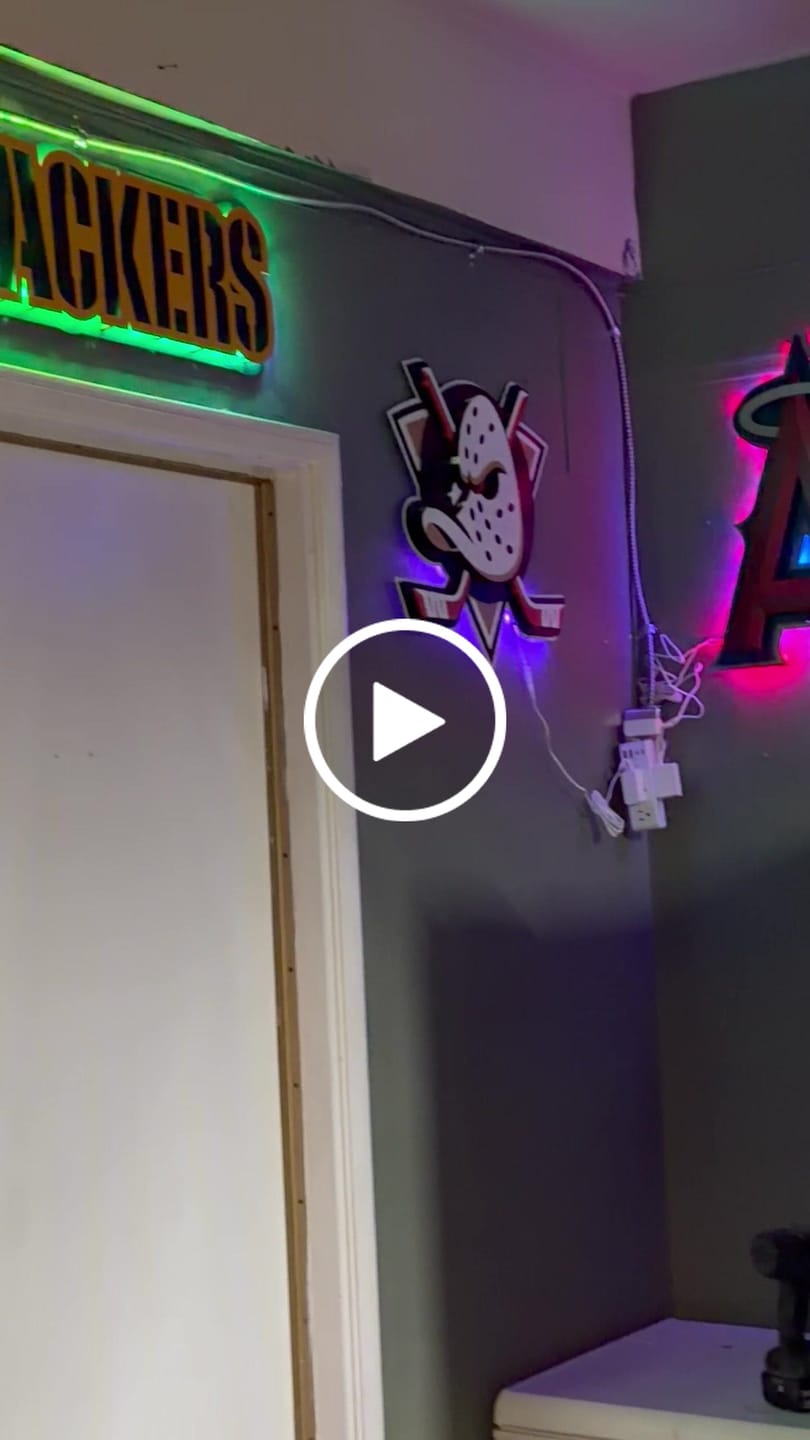Customer video review of Anaheim Ducks "Mighty Duck" 3D Vintage Metal Wall Art