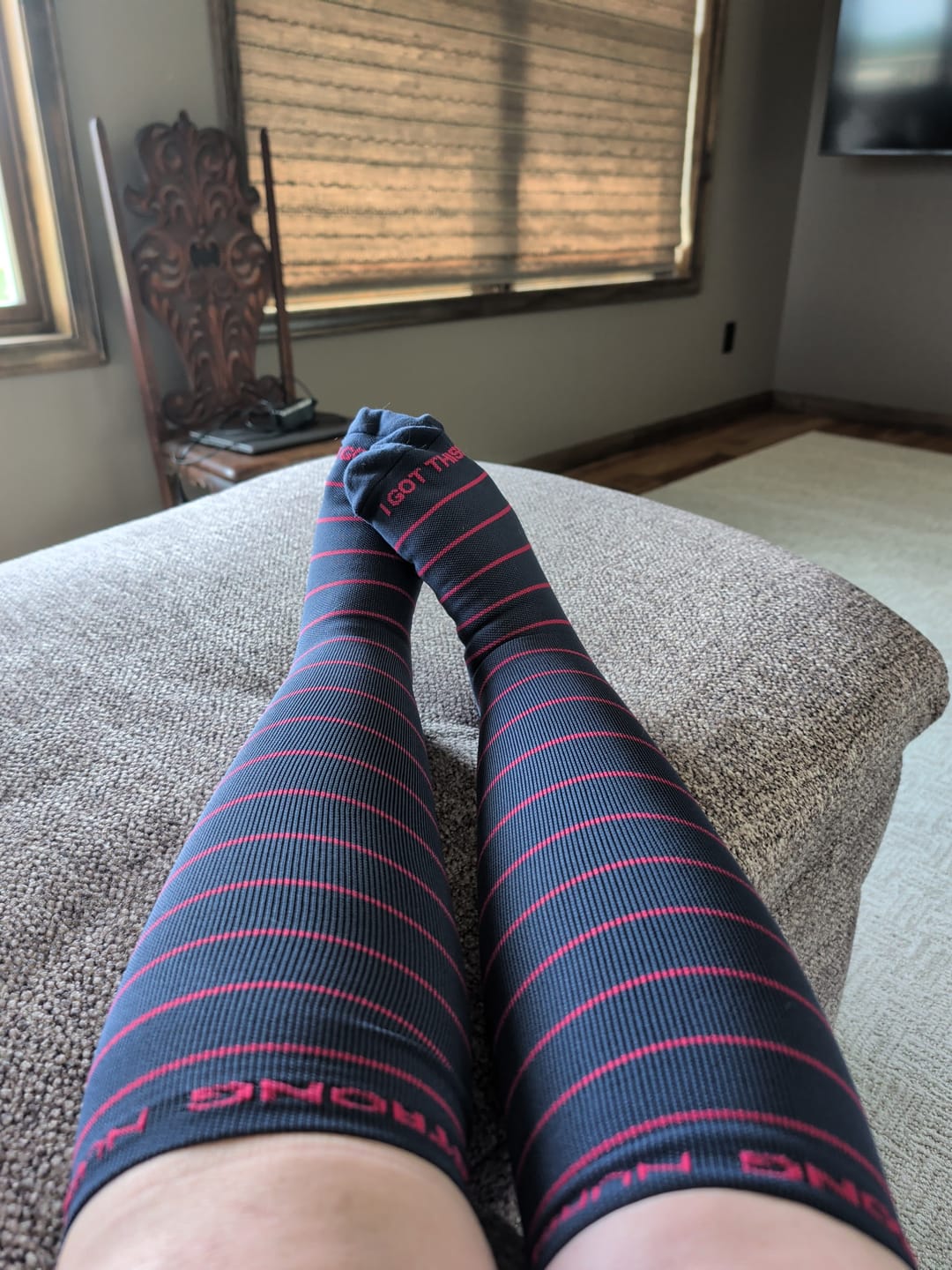 Customer photo review of NurseStrong Performance Compression Socks