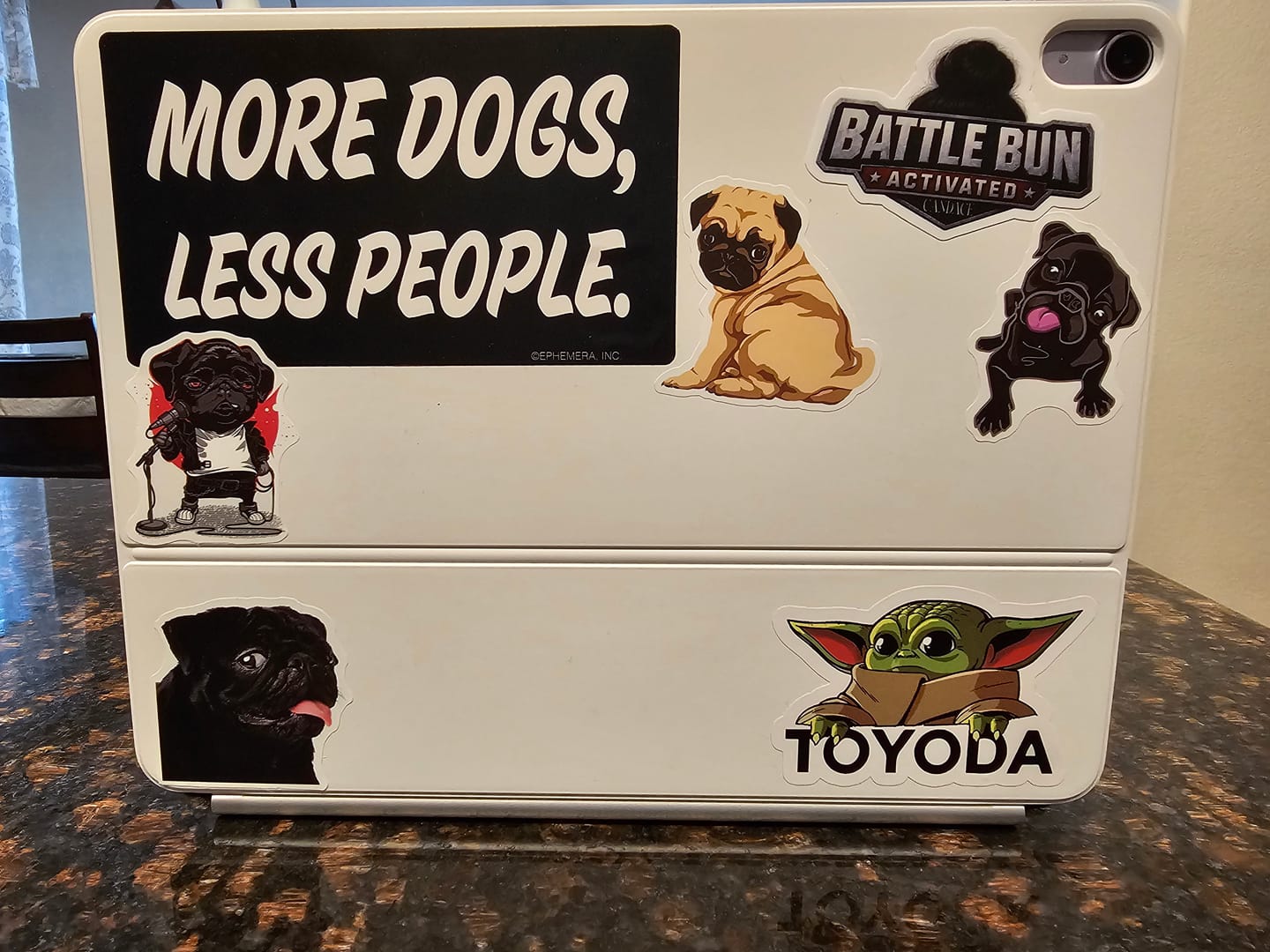 Customer photo review of Battle Bun Activated Logo Sticker