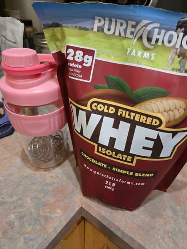 Customer photo review of Whey Protein Isolate Chocolate