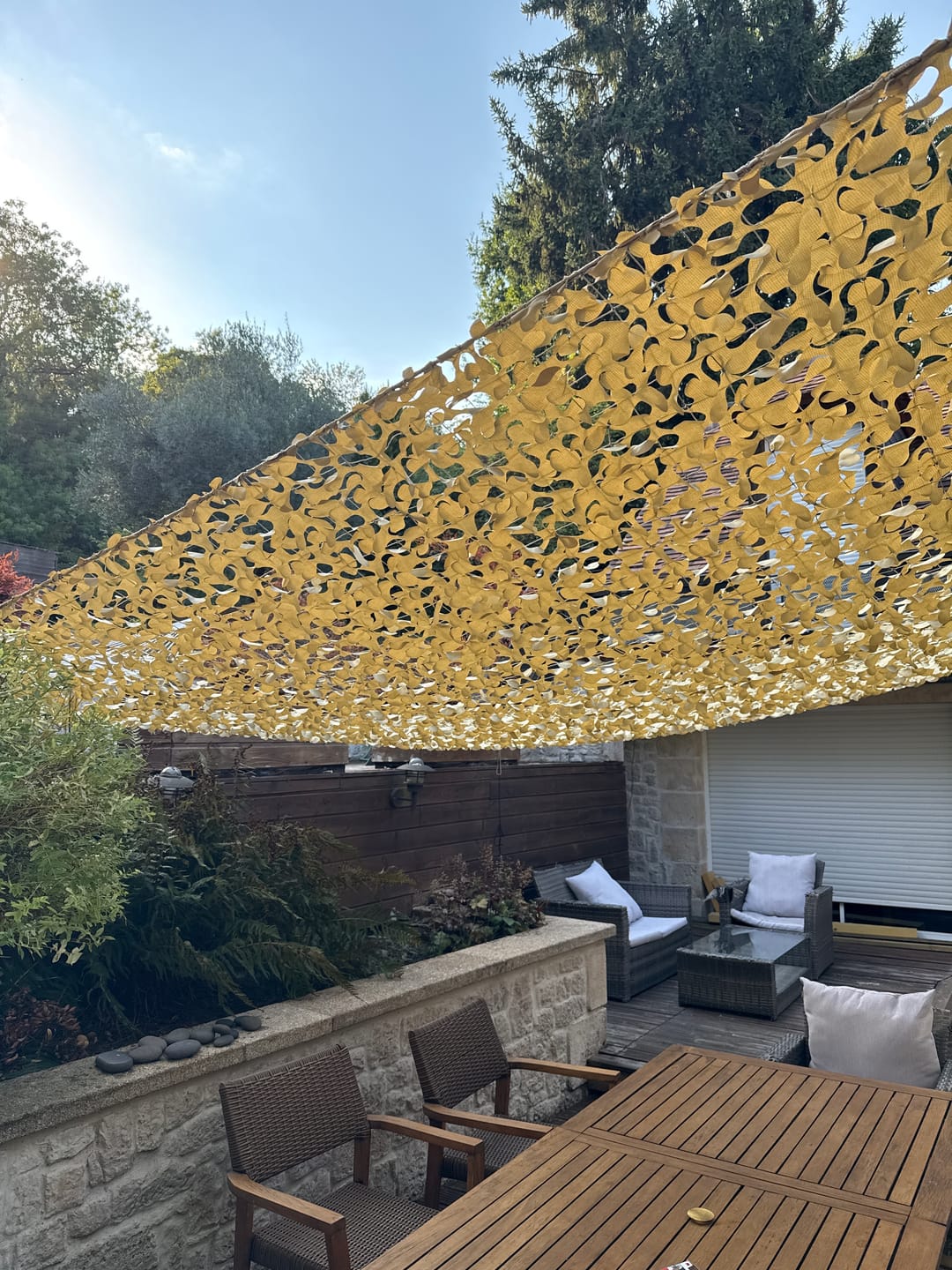 Customer photo review of Filet de camouflage renforcé sable