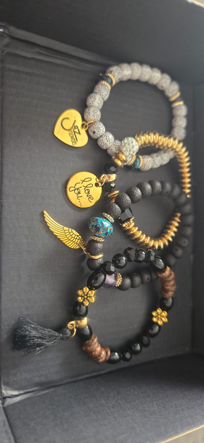 Customer photo review of Rox - Stretchy Doodah Stack Bracelet